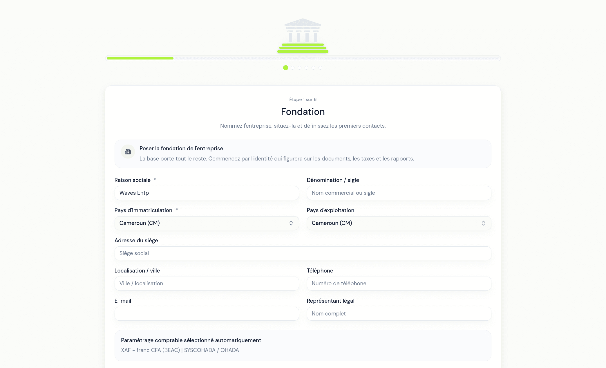 Configure step preview in Enderix Finance